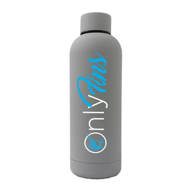 Only Fins 17oz Stainless Rubberized Water Bottle